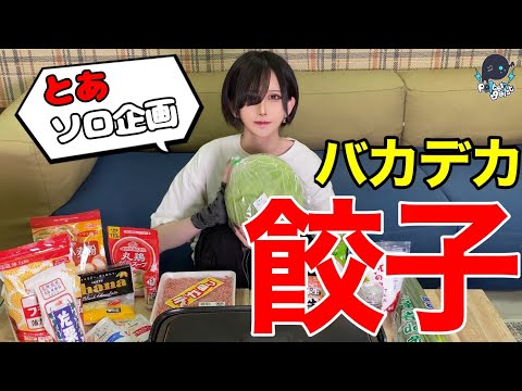 【とあ】バカでか餃子作ってみた！【ぴーかーぶー!!】