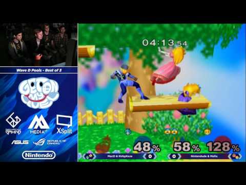 MacD & KirbyKaze vs Nintendude & Mafia - GOML 2017 - Melee Doubles Pools