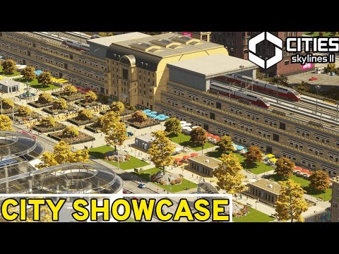 Custom Train Station for 570,000 People In Cities 2! | City Showcase