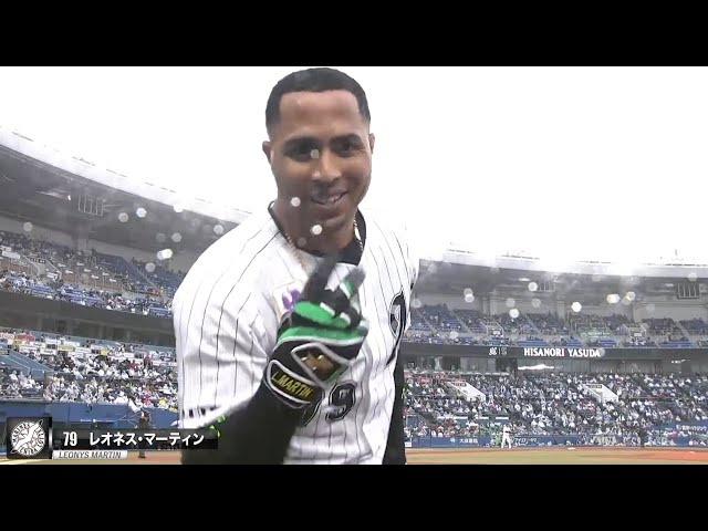 【弾丸YES!!】マリーンズ・マーティン23号ソロホームラン!!