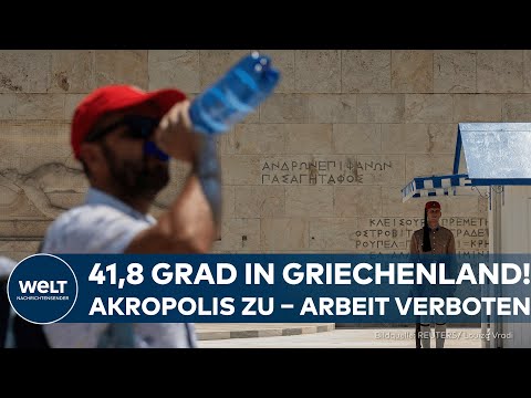 REKORDHITZE IN GRIECHENLAND: 41,8 Grad! Behörden greifen durch – Arbeiten im Freien jetzt verboten!