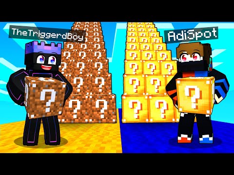 NOOB vs PRO Lucky Block STAIRCASE Race in Minecraft!