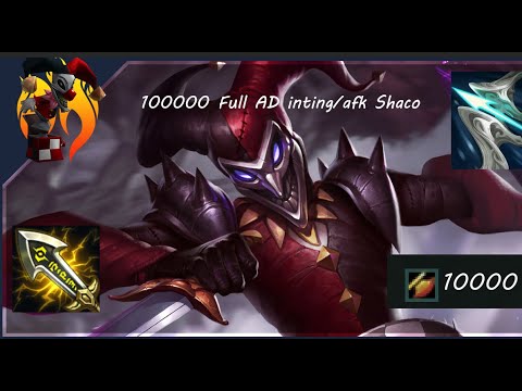 AD SHACO JUNGLE FULL GAME(DC/INT) HARD CARRY low plat elo