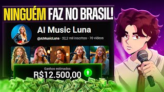COMO CRIAR UM CANAL DE MÚSICAS COM IA (e ganhar muito dinheiro com isso)