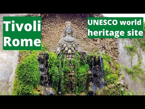 Rome, Italy - Tivoli - A Medieval UNESCO World Heritage Village Near Rome
