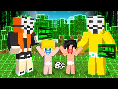 FUI ADOTADO pela familia HACKER no minecraft