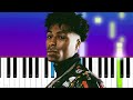 YoungBoy Never Broke Again On My Side Piano Tutorial