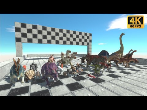 50 Units Falldown Speed Race - Animal Revolt Battle Simulator