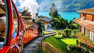 World’s Most Beautiful Train Ride in Switzerland🇨🇭Brienz Rothorn Bahn