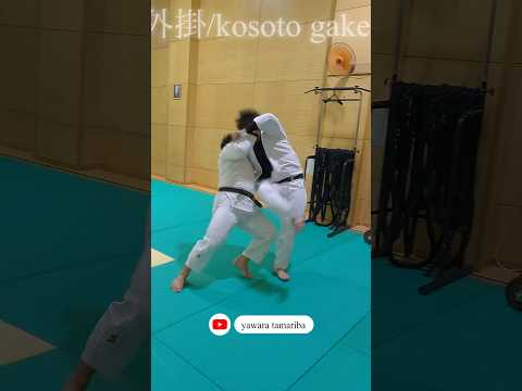 小外掛！前技フェイントが強力な連絡技となり豪快にぶっ飛びます！#柔道 #乱取稽古 #柔のたまり場