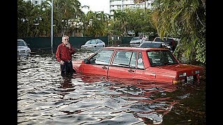 RAW Hurricane IRMA Storm Surge Miami Florida Flooded Streets Breaking News September 2017