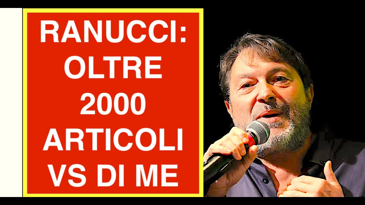 RANUCCI: OLTRE 2000 ARTICOLI VS DI ME, RECROD MONDIALE