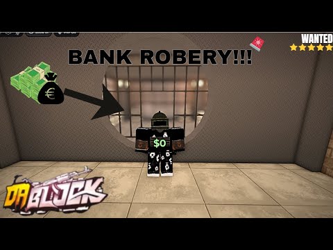 ROBBING A BANK AS A GANGSTER IN DABLOCK!!!😂😱 (ROBLOX DA BLOCK)