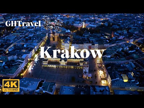 The best aerial views of Krakow city (Poland) in 4K!