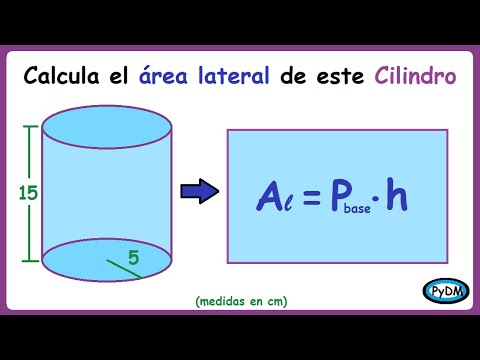 Área lateral de un Cilindro