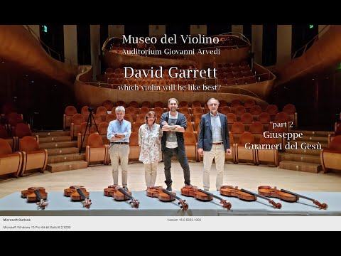 David Garrett at Museo del Violino in Cremona 2021 - which violin will he like best? - part 2