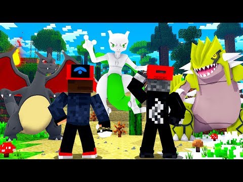 NASCEU um POKÉMON SHINY e RARO dentro do POKÉMON SAFARI no MINECRAFT