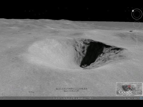 CUEVA GIGANTE  EN LA LUNA - GIANT CAVE IN THE MOON - CRATER JOY