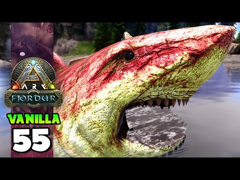 UM SUPER CASAL DE MEGALODON!!! ARK: FJORDUR (VANILLA) 55