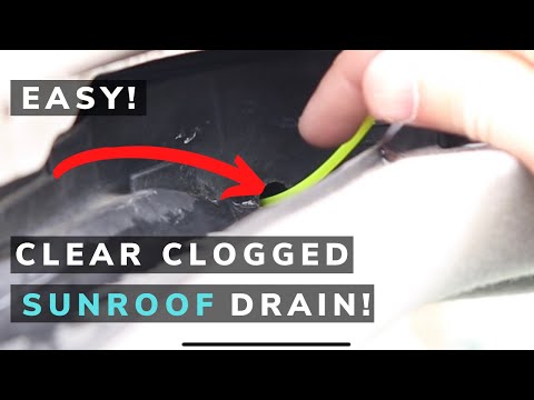 How to Unclog or Clean a Sunroof Drain