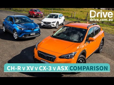 2017 Mazda CX-3 v Toyota C-HR v Subaru XV v Mitsubishi ASX Comparison | Drive.com.au