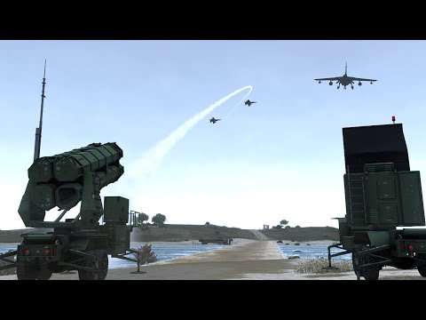 Air Defense shot down Incoming Fighter Jets - Russia vs Ukraine - Simulation - Tandav - ArmA 3