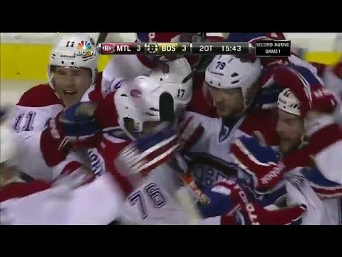 P.K Subban unleashes the 2OT winner past Rask