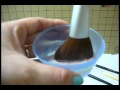 Limpieza de brochas de maquillaje