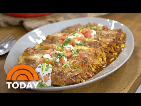 Food Network Host Tyler Florence Makes Cheesy Chicken Enchiladas Can Feed A Hungry Crowd | TODAY