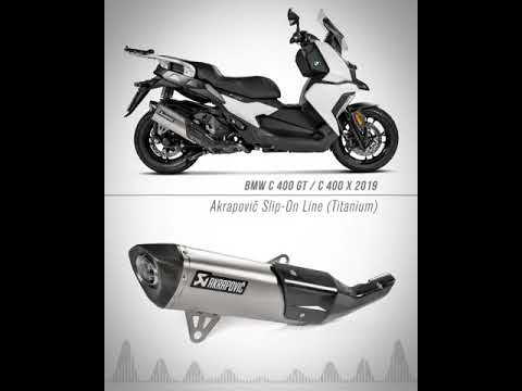 Akrapovic SOUND terminale BMW C 400 X / GT 19-20 in titanio omologato - MotoRacingShop.com