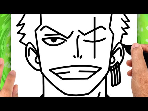 Comment dessiner Zoro (FACILEMENT) - Tuto de dessin de Zoro (ÉTAPE PAR ÉTAPE)