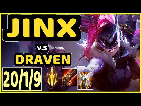 JINX vs DRAVEN - 20/1/9 KDA BOTTOM ADC GAMEPLAY - NA Ranked DIAMOND