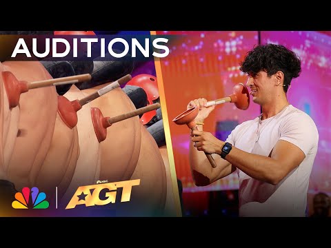 Plunger Pro Chris Ivan Attempts New Record | Auditions | AGT 2024