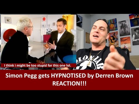 American Reacts How To Hypnotise Simon Pegg - Derren Brown REACTION