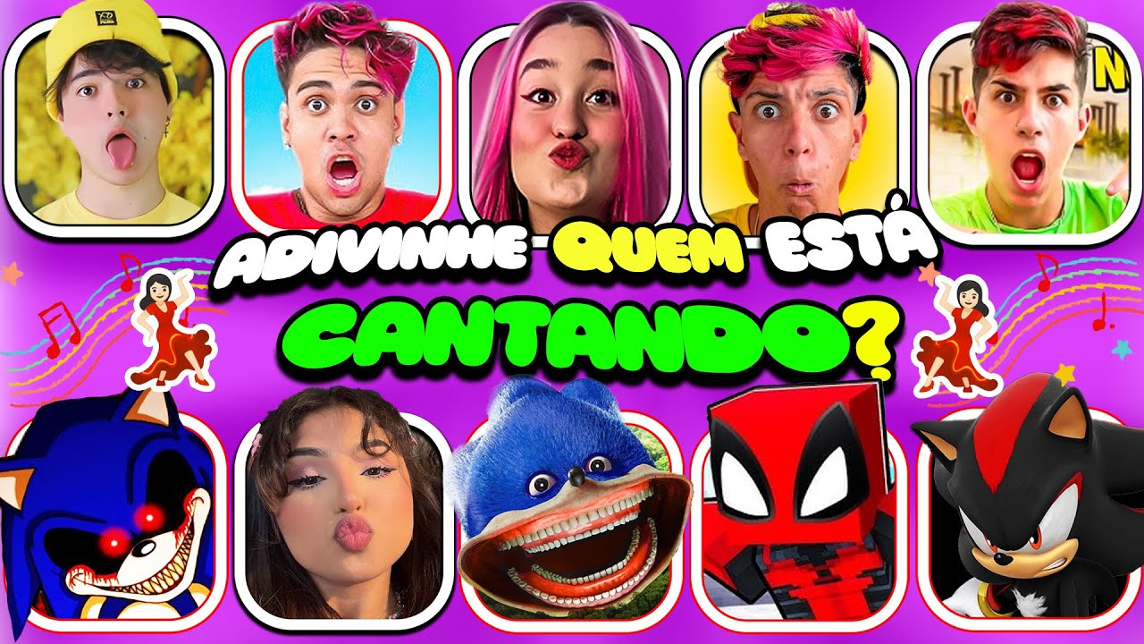 🔊ADIVINHE quem Está CANTANDO?💃🎵 #90 | Emilly Vick,Kysha e Mine,Void Cauan,Minecraft Dealpood,Elsa