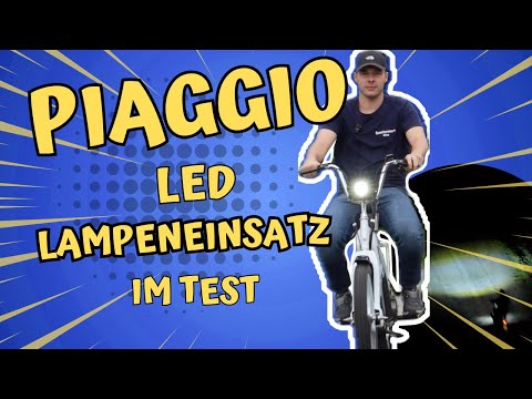 Piaggio LED Scheinwerfer! EVOK Scheinwerfereinsatz im Test - Montage / Einsatz in der Nacht