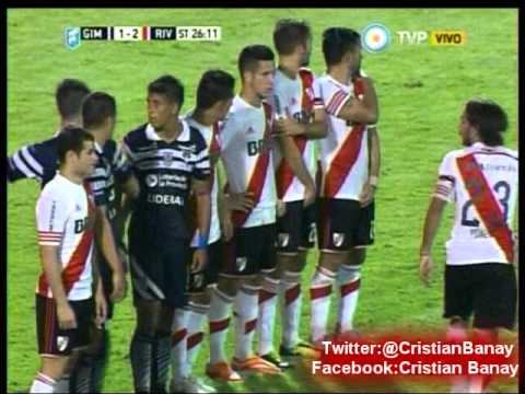 Gimnasia Lp 2  River 3 (Relato Costa Febre) Torneo Primera Division 2015 Los goles