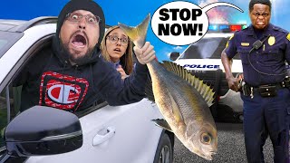 Something Funny Happened when Cops stop us! (FV Fam's Fishing Pond Vlog)