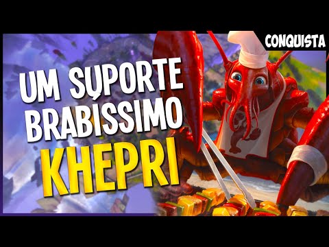 Um suporte BRABÍSSIMO | KHEPRI SUPORTE (Ranked Conquista Smite Brasil) ft. Zurigui