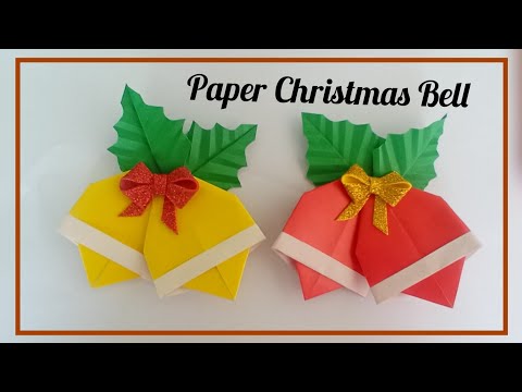 Easy origami X-mas Bell Tutorial in 2 minutes | How to make Easy Christmas Bell | Paper Crafts