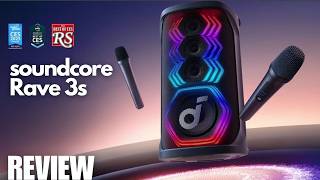 REVIEW: soundcore Rave 3S | AI Karaoke Bluetooth Speaker | Powerful 200W Bass Boombox!
