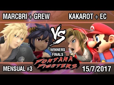 [FONTANA FIGHTERS #3] Marcbri + Greward vs Kakarot + Eternal Conflict SSB4 Winners Finals