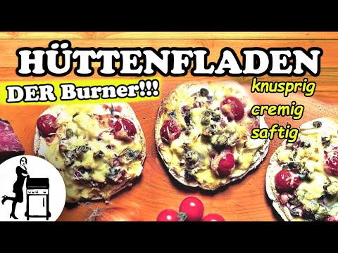Hüttenfladen | deftiges & überbackenes Pita | Die Frau am Grill