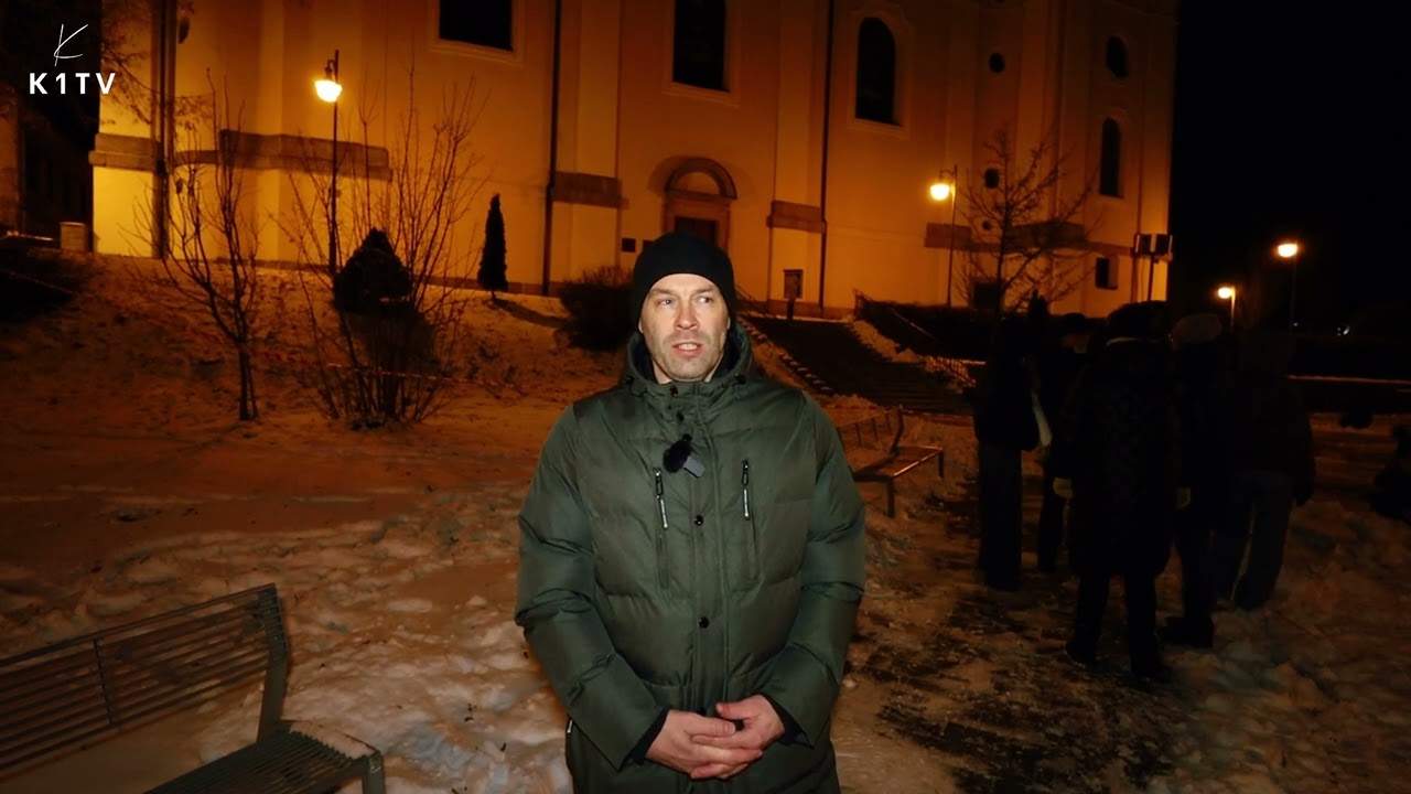 Lasershow zahájila Nový rok v Kynšperku