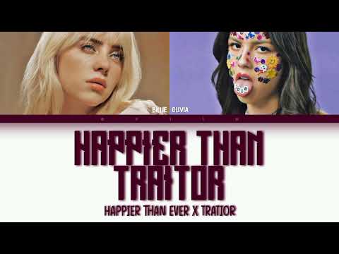 Happier Than Ever X Traitor (Lyrics Color Colored {Eng})