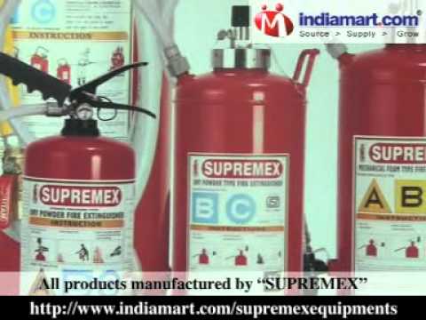 Supremex b,c trolley mounted dry powder extinguisher