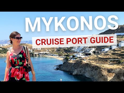 Mykonos Greece Cruise Port | Best Things to Do in Mykonos Town (4K)