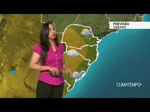 Previsão do tempo para o final de semana