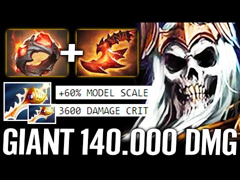 🔥 140.000 DMG Giant's Ring Wraith King - 2x Rapier 3600 Crit WTF Strongest Carry Ever Dota 2 Pro