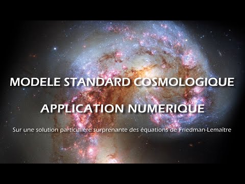 COSMOLOGY STANDARD MODEL - NUMERICAL APPLICATION